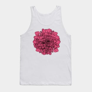 Pink Flower Tank Top